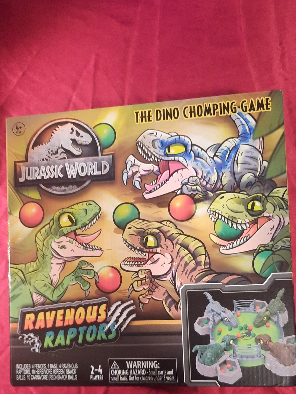 Jurassic World Ravenous Raptors Chomping Game